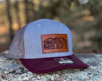 Blue Collar Richardson 112 Snapback | Leather Patch Tradesmen Hat