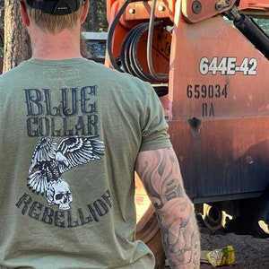 Blue Collar T-shirt | Blue Collar Rebellion | Tradesmen & Tradeswomen shirt | Blue Collar Shirt | Blue Collar gift | Blue Collar Husband