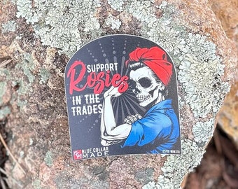 Rosie the Riveter Sticker | Tradeswomen Hardhat Decal