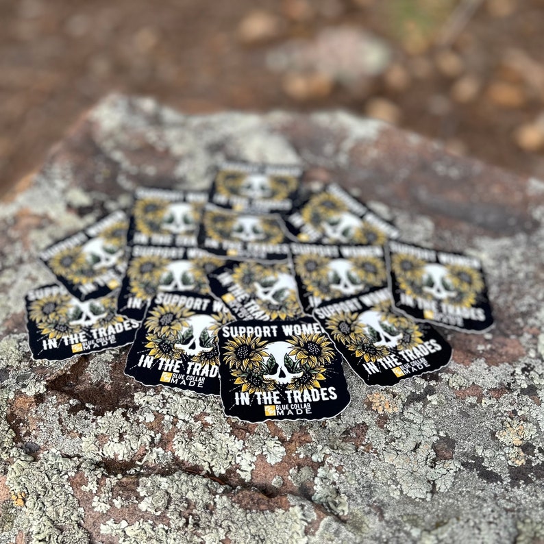 Blue Collar Babe sticker