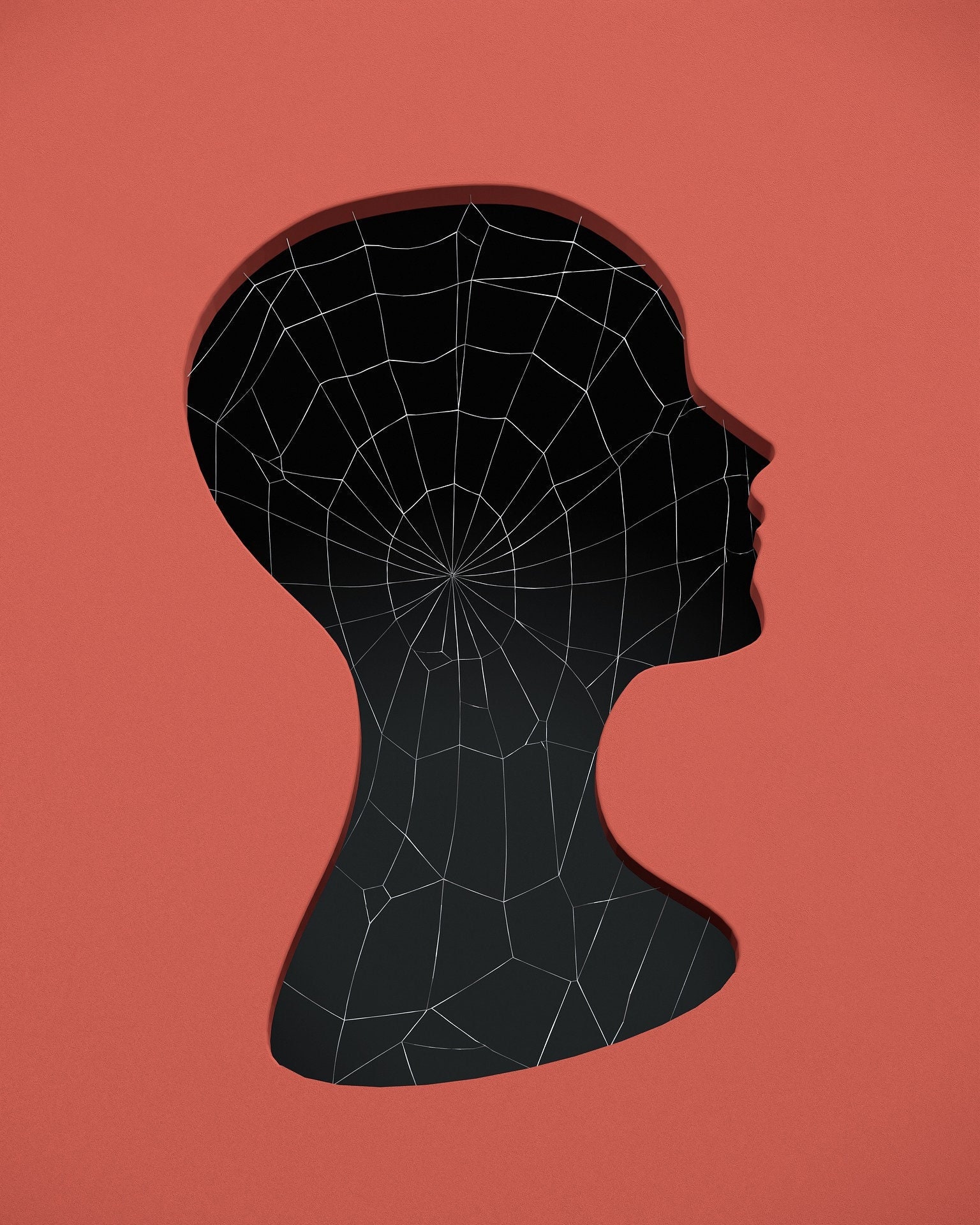 Webhead Drawing Web Head - Etsy