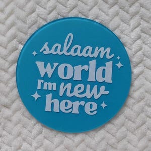 Acrylic Newborn Photo Prop, Muslim Baby Announcement Sign,  Salaam World Hospital Photo Prop, Muslim Birth, Islamic Nursery, New Mom Gift