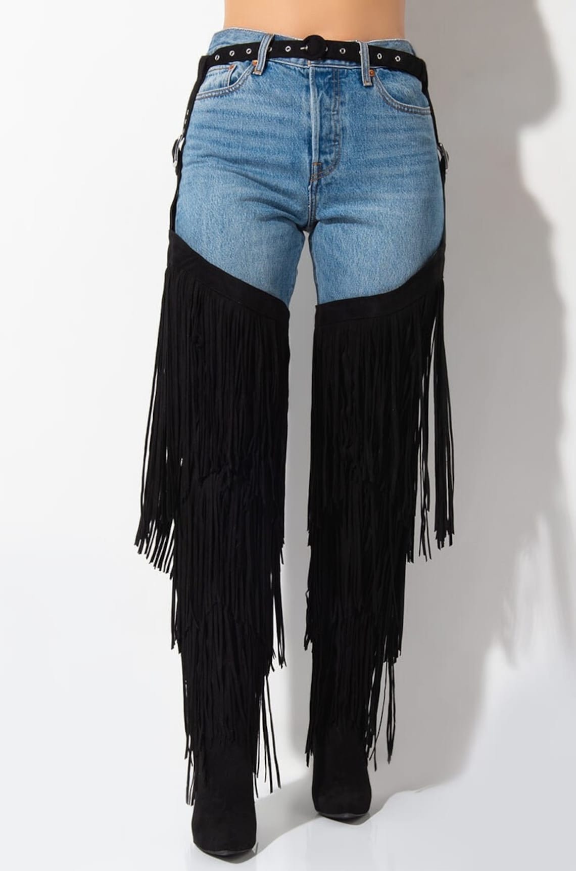 Tassel Fringe Belted Chaps for Women's Western Style Etsy