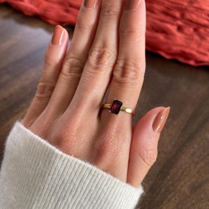 garnet gold anxiety ring, silver anxiety ring, meditation ring, fidget ring, anxiety jewelry
