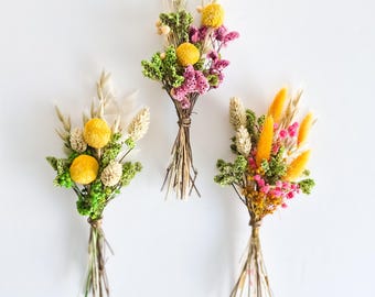 Mini Dried Flower Arrangement | Small Bouquet for Home Decor, Bridesmaid Gifts, Gift for Mom, Wedding Centerpiece,Dried Florals