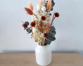 Dried Flower arrangement, medium flower bouquet, terracota fall, Mini Hand-tied Dried, small centrepieces, DYI flowers, Bridesmaid gift