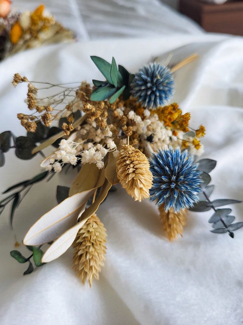 Mini Dried Floral Bouquet Mini Dried Flower in a Vase Etsy UK