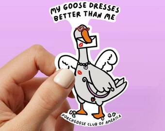 Valentines Day Porch Goose