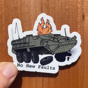 Funny Military Sticker, Stryker, Army, Navy, Marines, Air Force, Coast Guard, Reserves, National Guard, PCS Gift