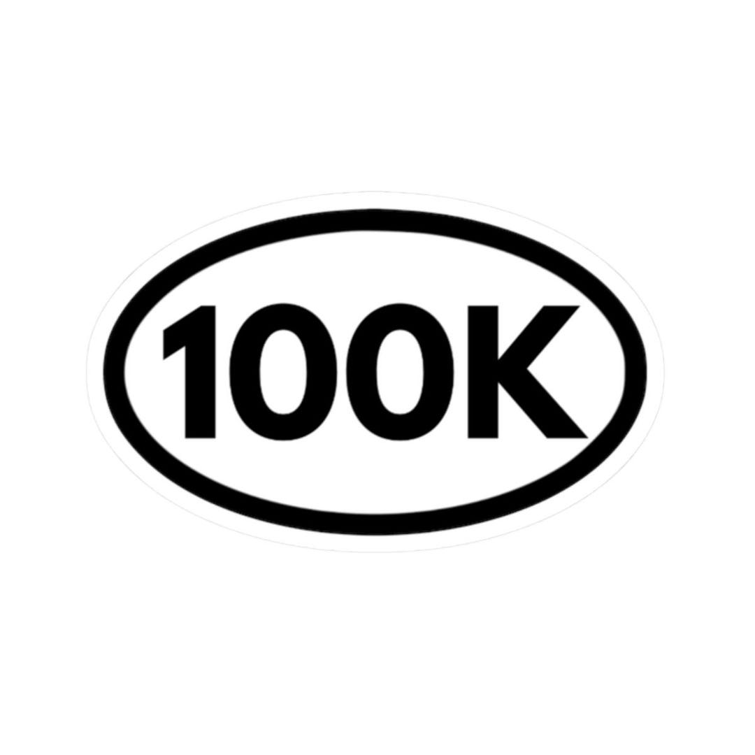 100K Milestone Sticker, Social Media Achiever Decal, Runner 100K ...