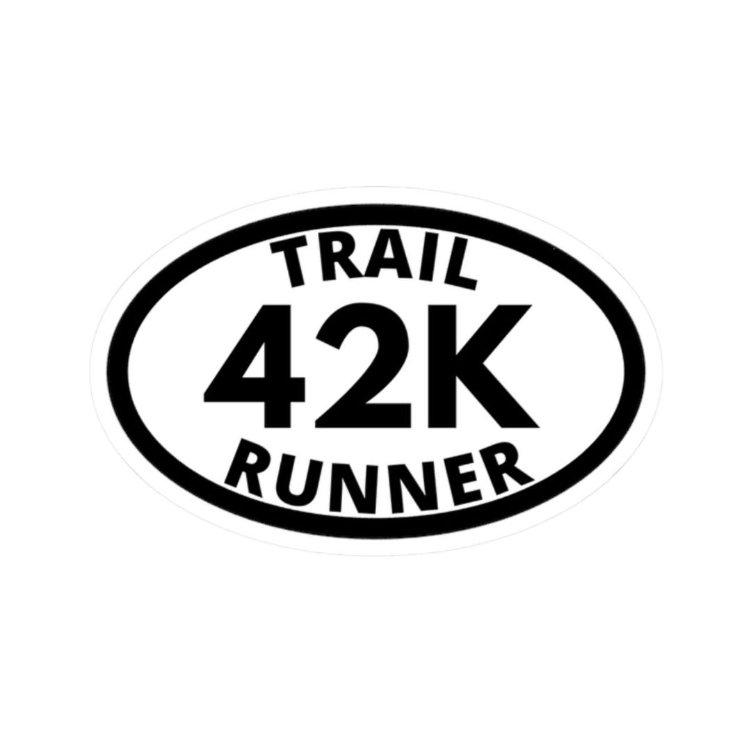 Trail 42k Runner Sticker, Marathon, Ultramarathon, Trail Running Decal ...