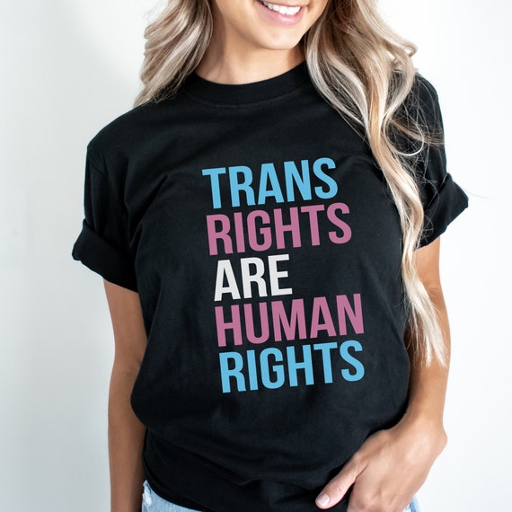 Trans Rights T-shirt - 3 color options, available in plus size S-3XL