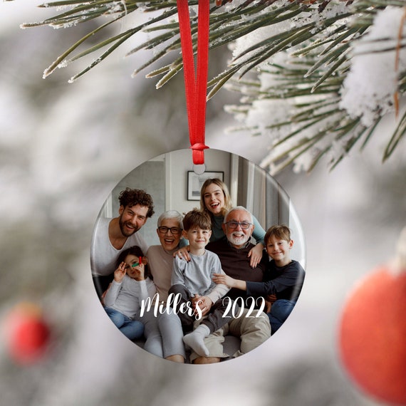 PERSONALIZED Ornament - Photo and name - add your own picture and text!  Any occasion!
