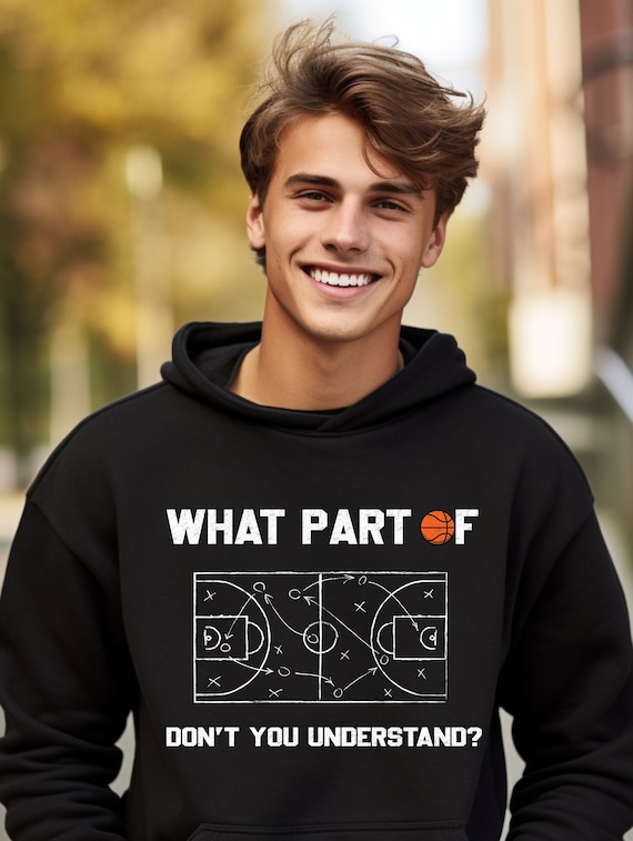Basketball T-shirt or Sweatshirt hoodie in black | sizes S to plus size 4XL | funny shirt