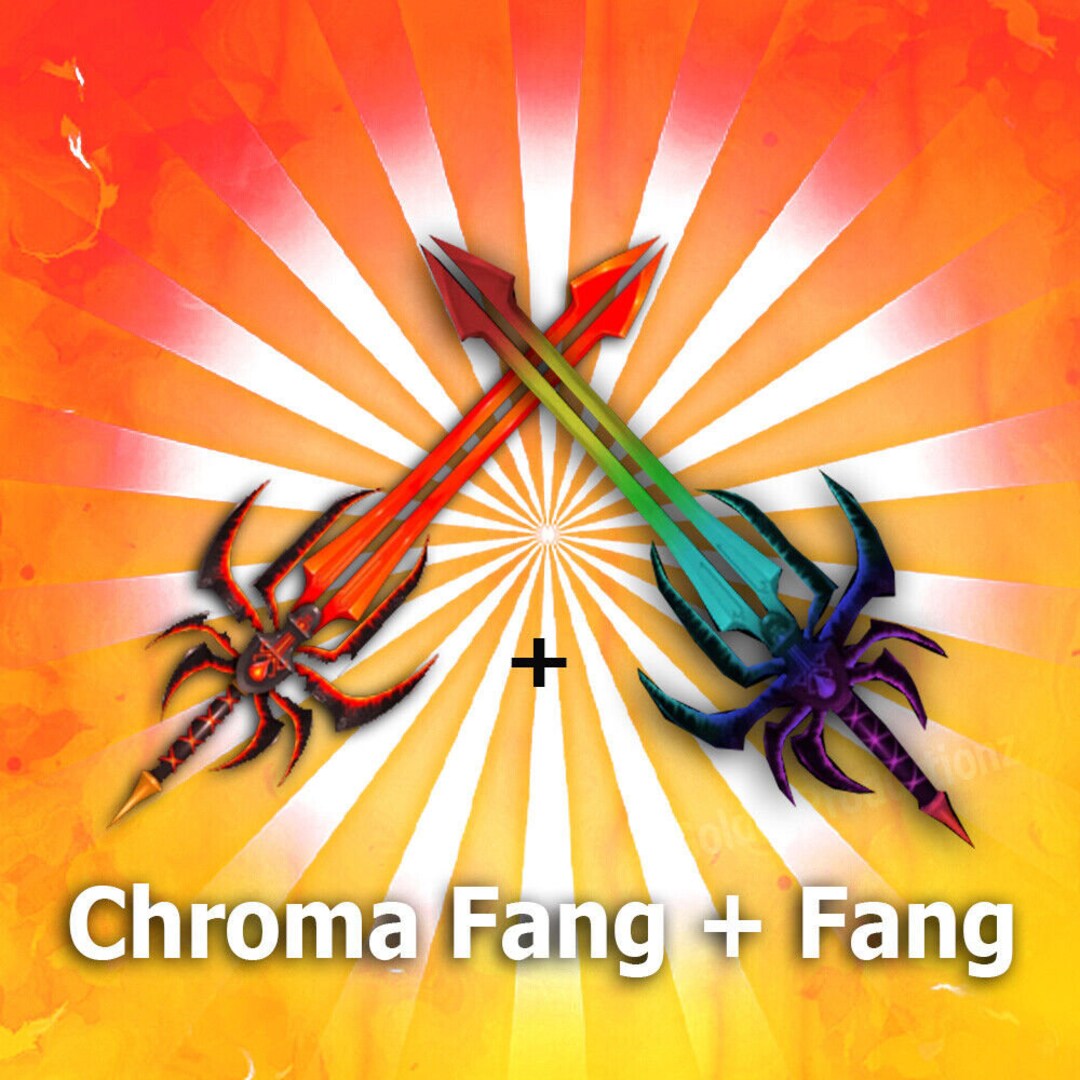 Roblox MM2 Murder Mystery 2 Chroma Fang Set read Description Etsy