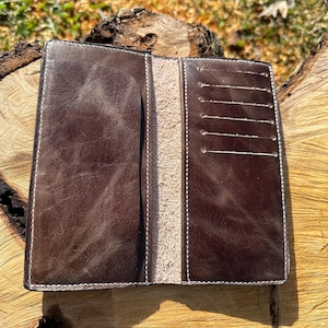 Customizable Hand-tooled Leather Roper Wallet - Etsy