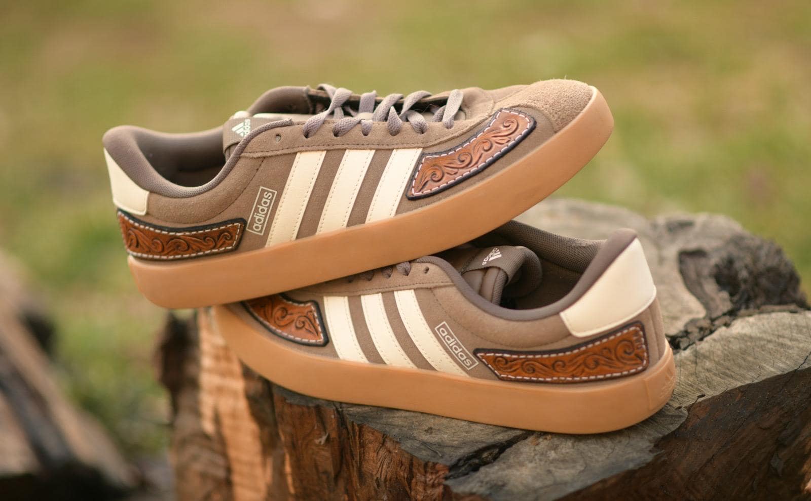 adidas gazelle silver green womens Re-Worked Denim main image 0