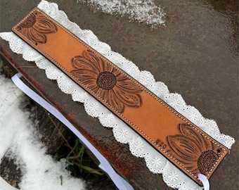 JUST GARTER- Customizable handtooled leather garter