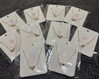 14K Gold Puffed Heart Pendant Necklace: Dainty Minimalist Jewelry