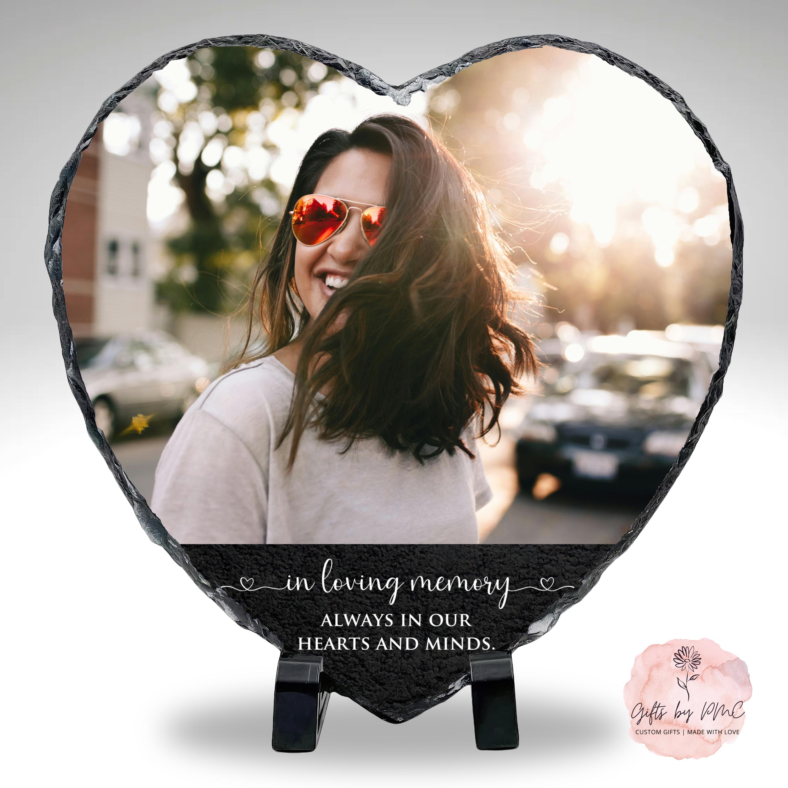 Custom Photo Rock Slate Plaque, in Loving Memory, Sympathy Gift, Always ...