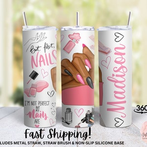 Personalized Nail Boss 20oz Tumbler, Christmas Gift, Birthday Gift