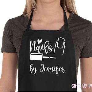 Personalized Nail Tech Apron, Nail Artist, Nail Tech Apron, Nail Tech, Christmas Gift, Gifts, Apron Gift - FREE FAST SHIPPING