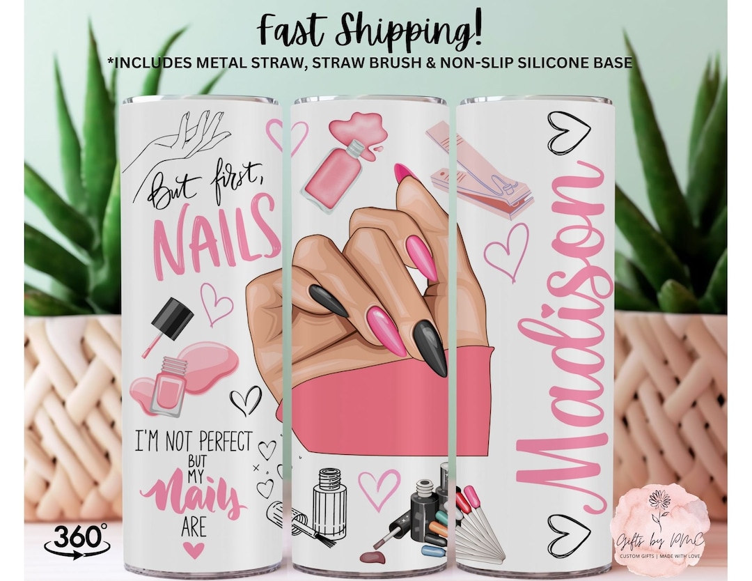 Personalized Nail Boss 20oz Tumbler, Christmas Gift, Birthday Gift
