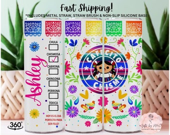 Personalized, Cafecito 20oz Tumbler, Best Friend gift, Christmas Gift, and Chisme, Grandma Gift, Mom Gift, Fast Shipping