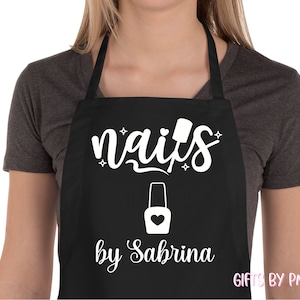 Personalized Nail Tech Apron, Nail Artist, Nail Tech Apron, Nail Tech, Christmas Gift, Gifts, Apron Gift - FREE FAST SHIPPING