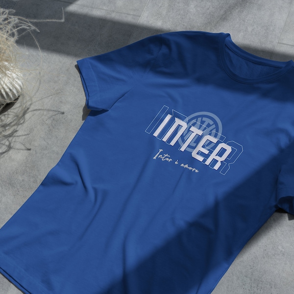 Inter T-Shirt: Passion, Pride, and Victory. Show your love for the Nerazzurri! - Inter è amore - Inter Jersey - Italy Inter Milan Shirt -