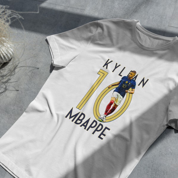 Mbappe France T Shirt World Cup France Vetement High Quality Cotton Kylian Mbappe