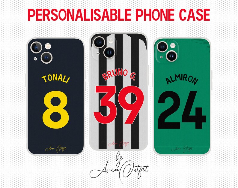 Customizable Newcastle Jersey Phone Case Personalized Gift for Etsy