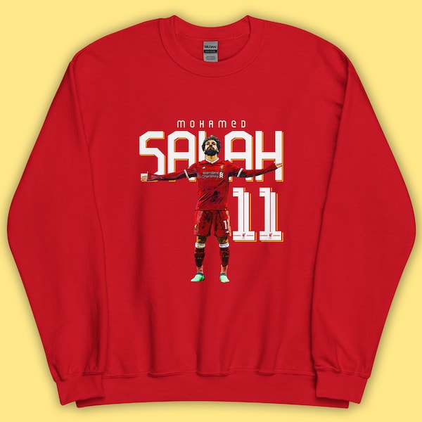 Mohamed Salah Liverpool Sweatshirt Hoodie Premier League Liverpool Vetement Salah Jersey Hoodie Salah Shirt You'll Never Walk Alone Shirt