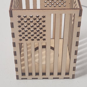USA Flag candlebox Laser File