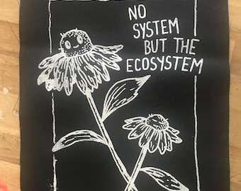 No System But The Ecosystem Flower Punk Back Patch