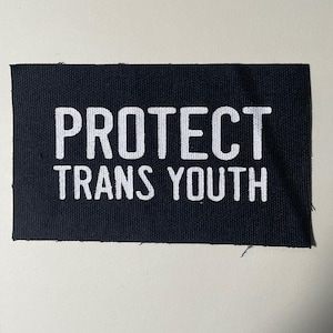 Protect Trans Youth Punk Patch - Patches for Jackets canvas sew on punk patch