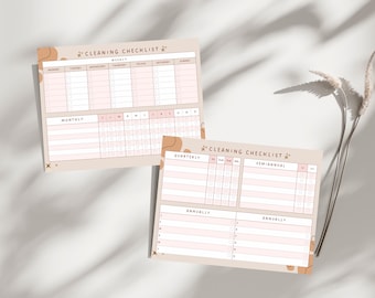 Editable Cleaning Checklist: Home Chores Planner (PDF)