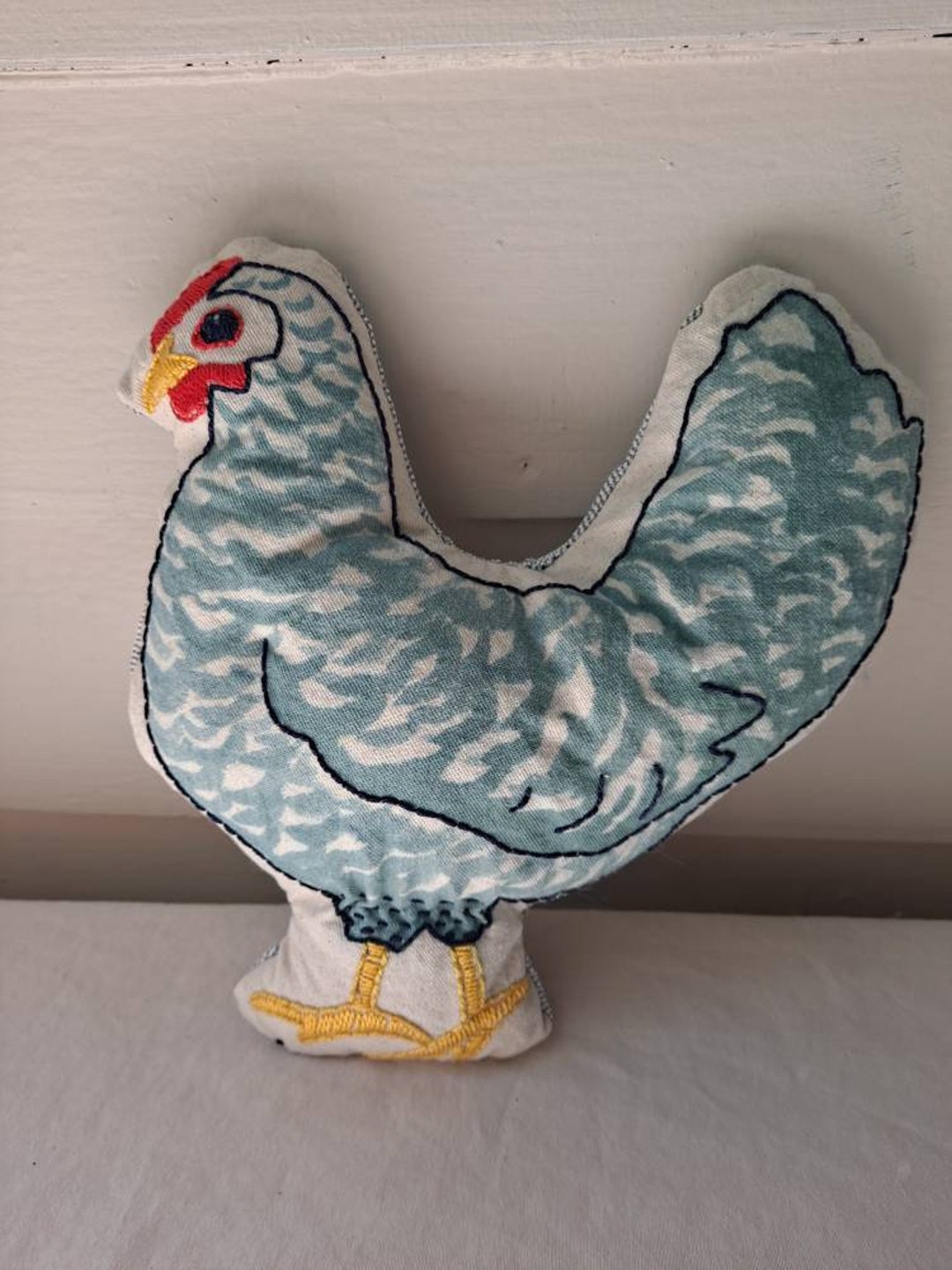 Gemma the Hand Sewn and Dyed Stuffed Animal Chicken for Children Etsy