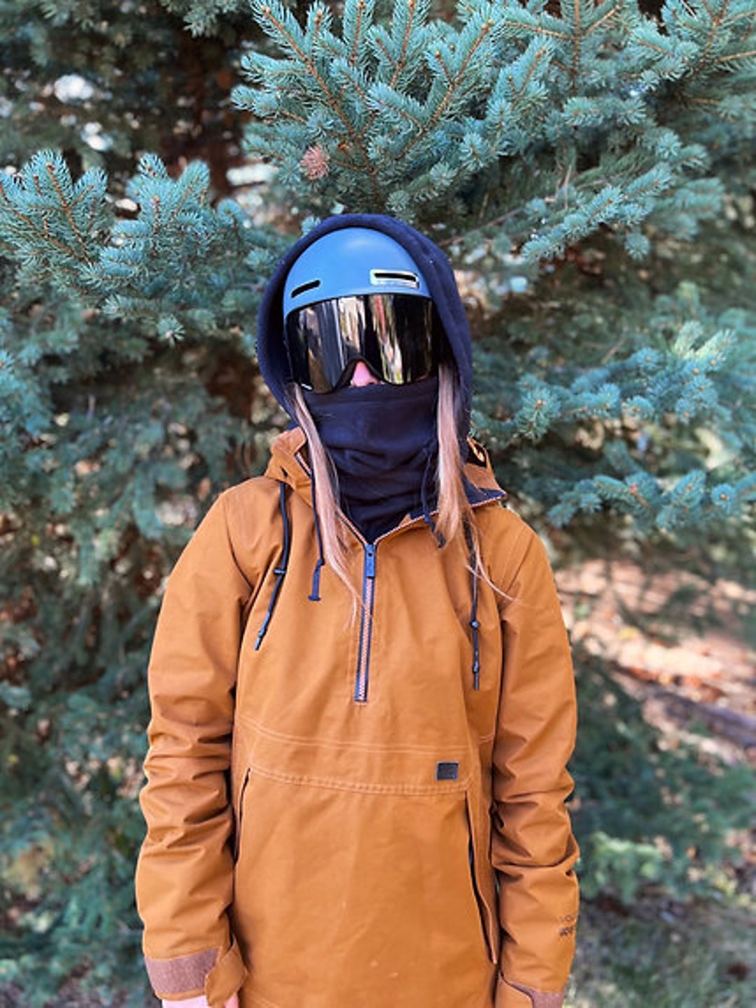 Black Hood Over Helmet Ski Snowboard Hood Etsy