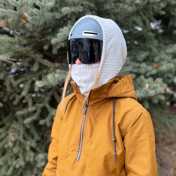 Snowboard Over Helmet Hood Etsy
