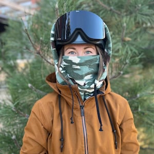 Camo Hood - Over Helmet Ski Snowboard Hood