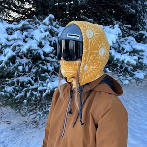 Yellow Sunny Hood - Over Helmet Ski Snowboard Hood
