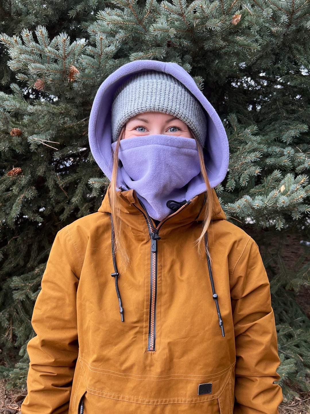Lavender Hood Over Helmet Ski Snowboard Hood Etsy UK