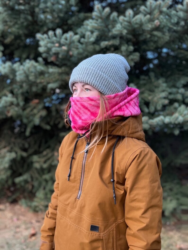 Pink Tie Dye Hood Over Helmet Ski Snowboard Hood Etsy