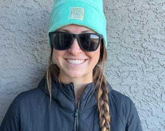 Aqua Fleece Beanie - Ski Snowboard Hat