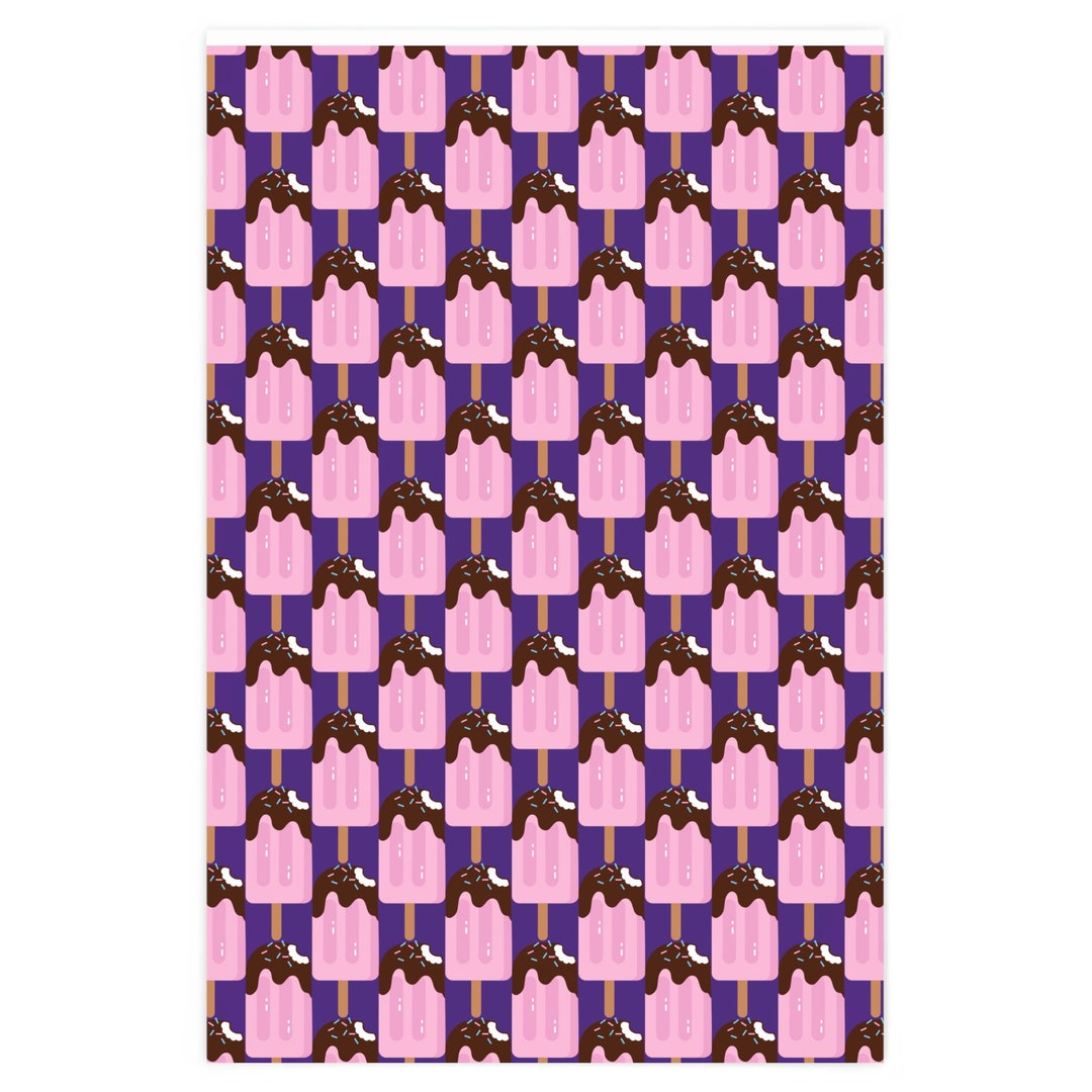 Ice Cream Wrapping Paper Etsy