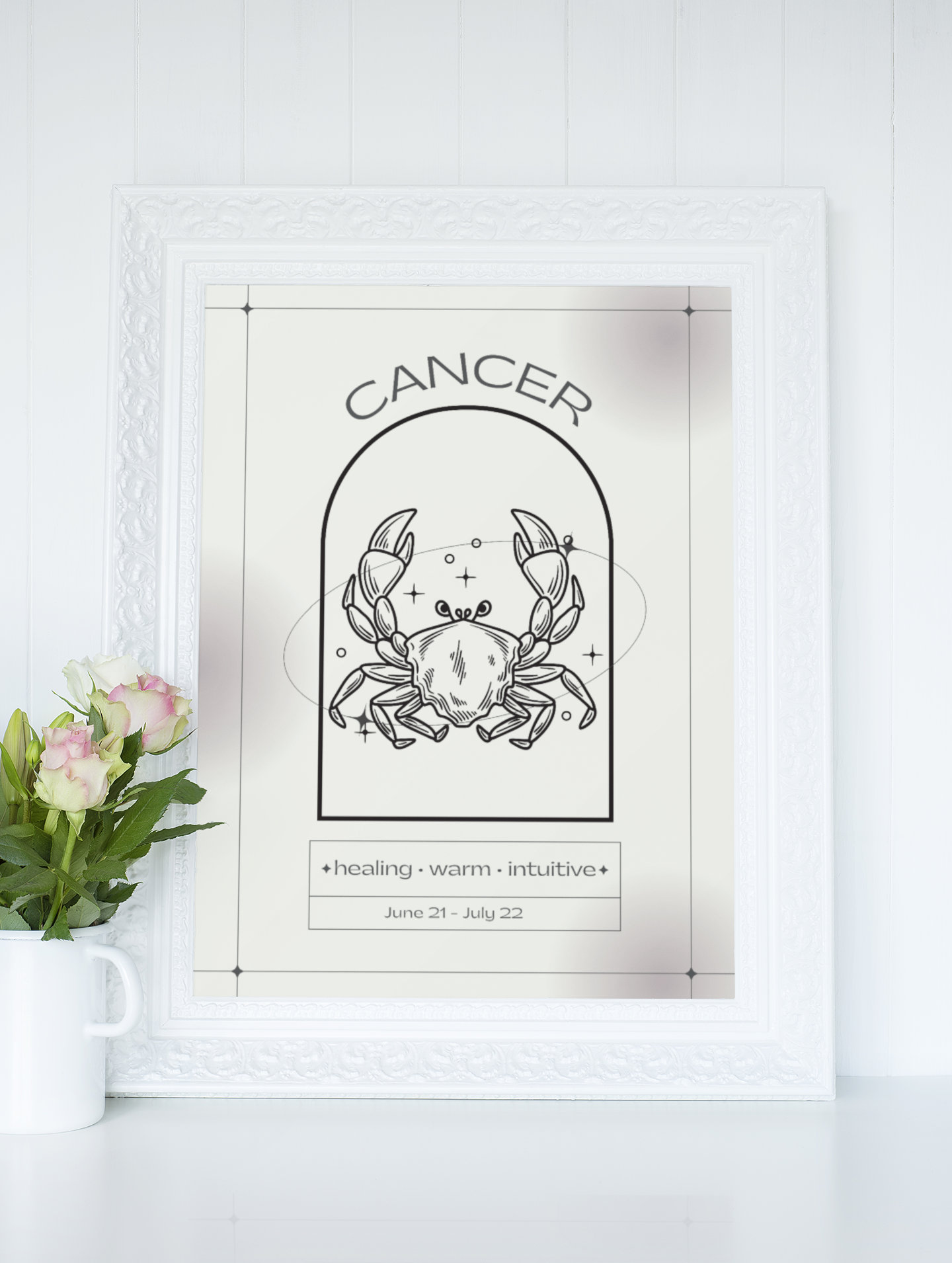 Cancer Pinterest Cancer Wall Art | Cancer Print | Zodiac Printable Wall Art | Digital ...