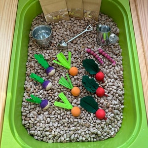 Garden/Farm/ Sensory Kit/Open ended play/Flisat table insert/toddler/ Montessori/ small world play/ sensory bin/ Flisat