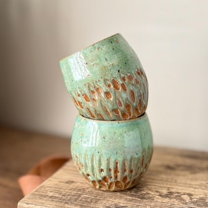 Wine Tumblers Small Wine Glasses Handmade Tumbler Set Hand Thrown Tumblers Pottery Tumblers Pottery Wine Tumblers Ceramic Wine Tumblers