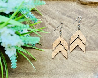 Lot de boucles d'oreilles en cuir bohème : modèles DIY découpés au laser (téléchargement numérique)